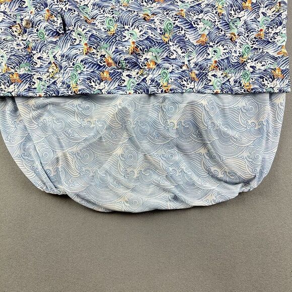 Peter Millar Swim Trunks Shorts Mens XL Lined Gemma Mermaid Allover Print FLAW* - Picture 14 of 16